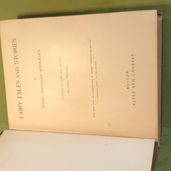 True First Edition, 1887, Hans Christian Andersen's Fairy Tales, Estes & Lauriat - Picture 3 of 10